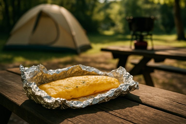 Cette omelette en papillote révolutionne les repas de camping : simple, rapide et zéro vaisselle